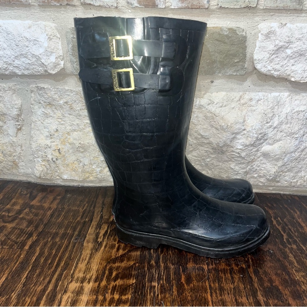 Chooka Crocodilia Black Rubber rain boots - Picture 9 of 11
